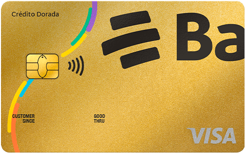 Tarjeta de credito Dorada VISA