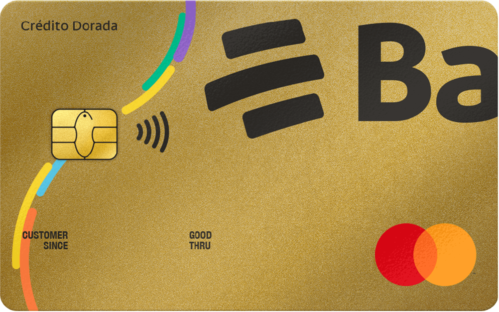 Tarjeta de credito dorada mastercard