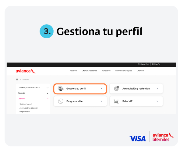 pasos cuenta lifemiles