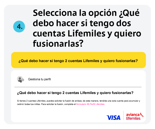 pasos cuenta lifemiles