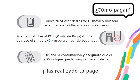 Como pagar con Sticker Pago sin Contacto