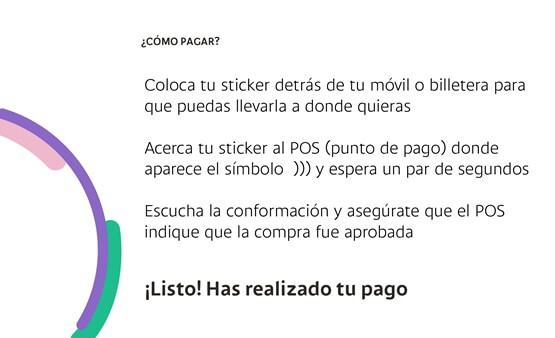 Como pagar con Sticker Pago sin Contacto Bancoagricola